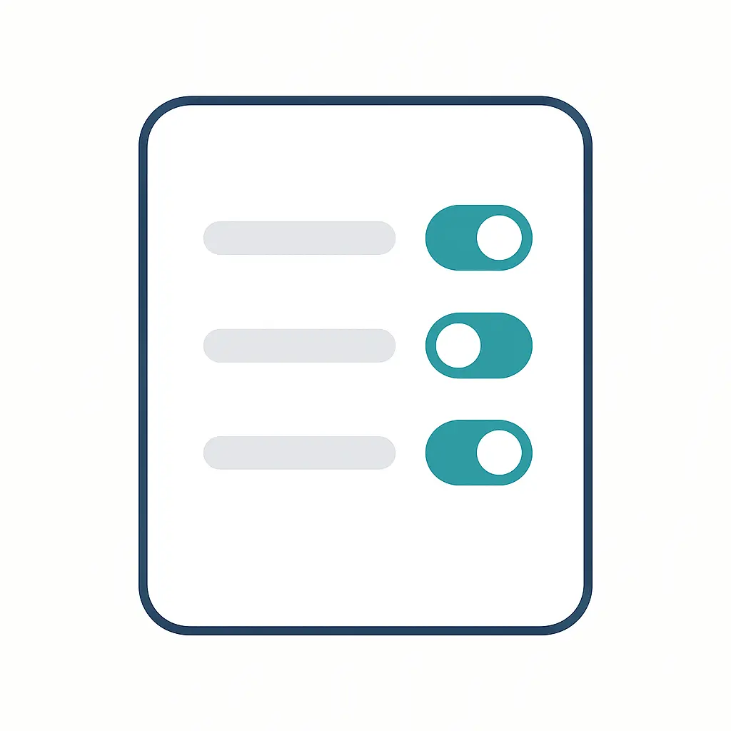 Set & select Rules illustration