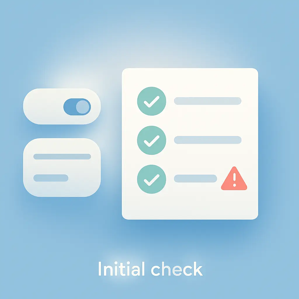 Initial check (InvoiceChecker) illustration